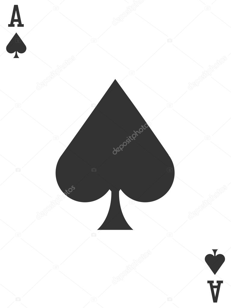 Ace of spades illustration