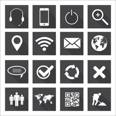 Web ve telefon simgeleri