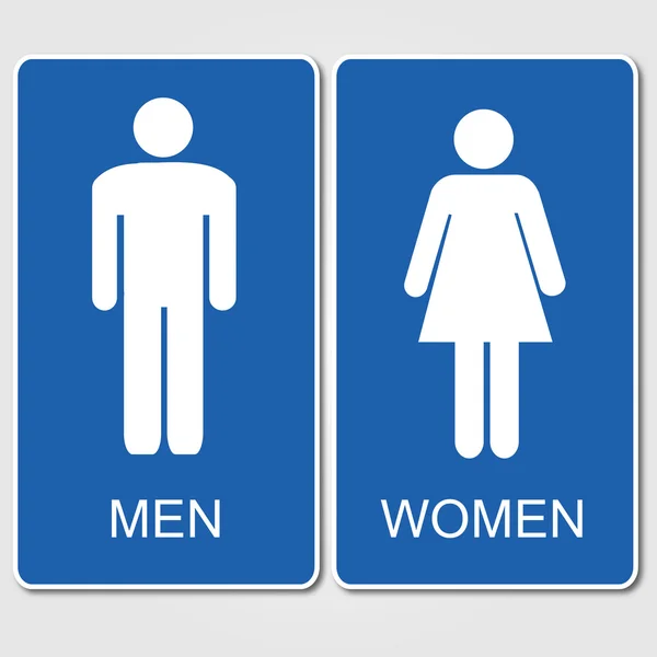 Restroom signs illustration — Stock Vector