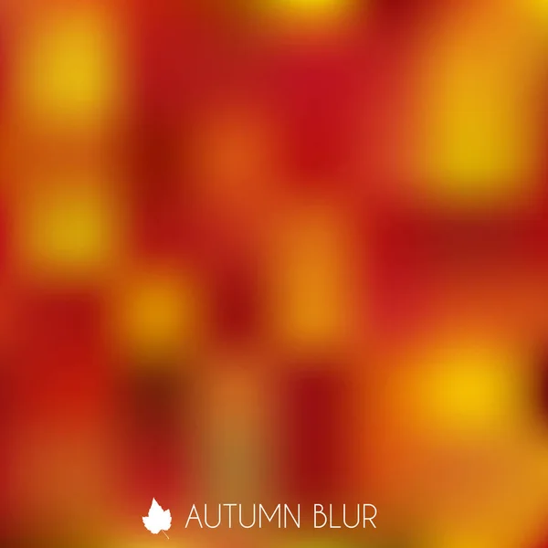 Autumn Blurry Background Illustration — Stock Vector