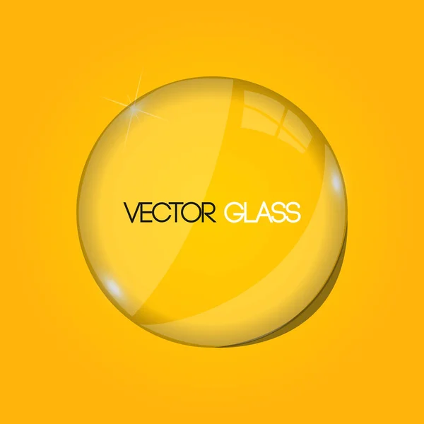 Glas lins vektor illustration — Stock vektor