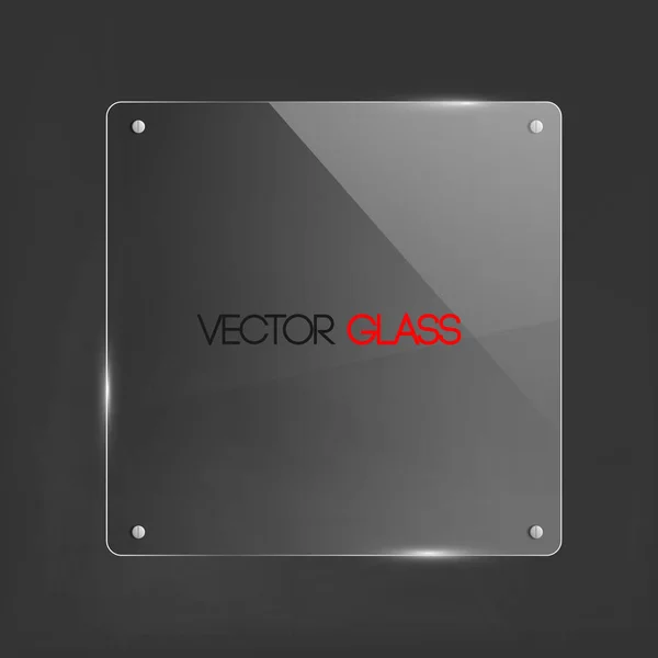 Glas frame vectorillustratie — Stockvector