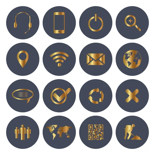 Web and Mobile Icons — Stock Vector