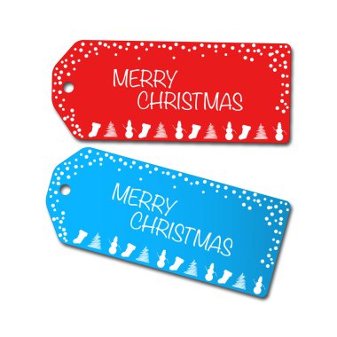 Noel satış Etiketler illüstrasyon