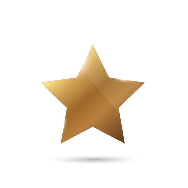 Illustration de l'étoile dorée brillante — Image vectorielle