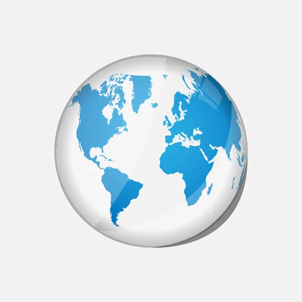 Glas globe illustration — Stock vektor