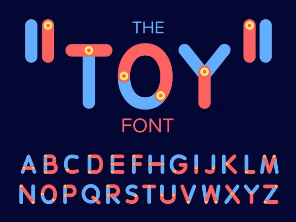 Utformningen av leksak med alfabetet — Stock vektor
