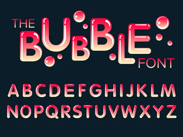 Utformningen av bubbla med alfabetet — Stock vektor