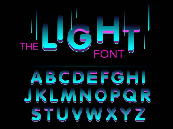 Design av ljus med alfabetet — Stock vektor