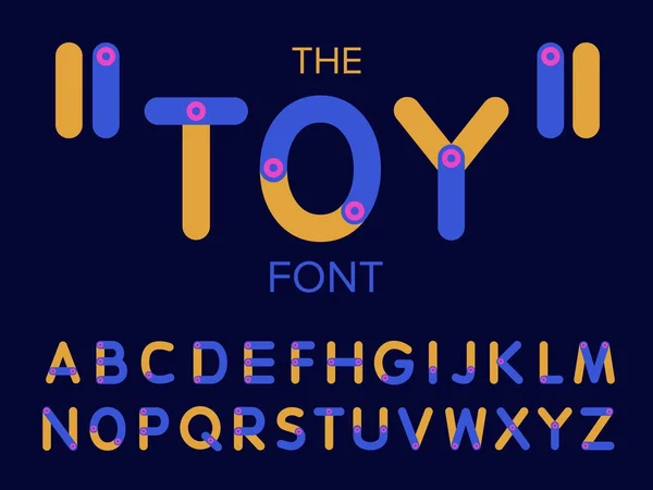 Дизайн іграшки з алфавітом — стоковий вектор