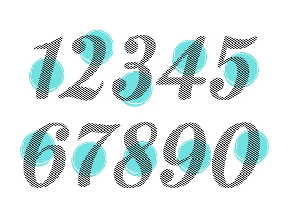 Сірі числа в рядку — стоковий вектор