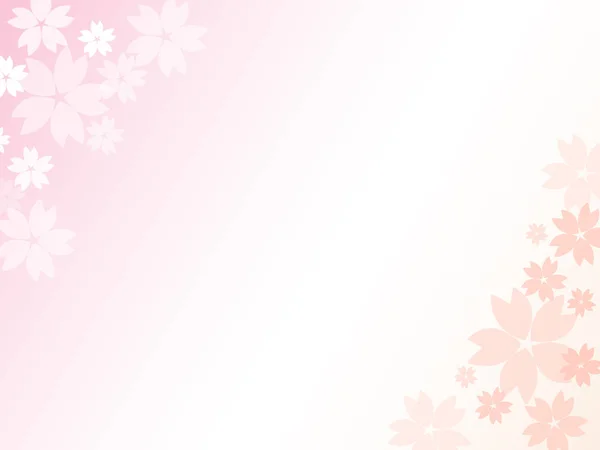 ピンクの花の背景のデザイン ベクトル イラスト — ストックベクタ