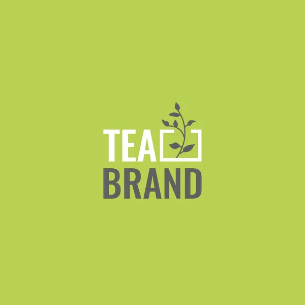 Wektor Logo Herbata Ilustracja — Wektor stockowy