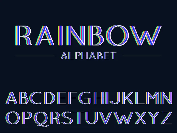 Вектор Сучасного Стилізованого Шрифту Алфавіту — стоковий вектор