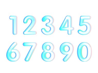 On numara forma sıfır dokuz, numara düz tasarım kümesi