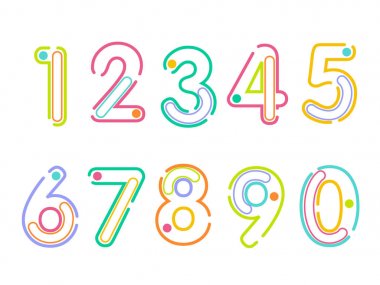 On numara forma sıfır dokuz, numara düz tasarım kümesi