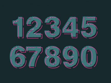 On numara forma sıfır dokuz, numara düz tasarım kümesi