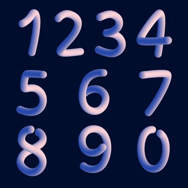 On numara forma sıfır dokuz, numara düz tasarım kümesi