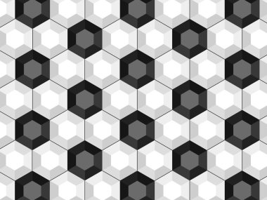 siyah-beyaz futbol topu seamless modeli.