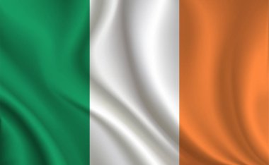 İrlanda bayrağı arka plan, yakın çekim