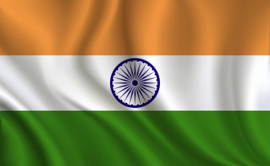 Hindistan bayrak arka plan, yakın çekim