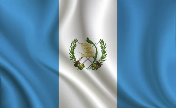 Bandera Guatemala Fondo Primer Plano — Vector de stock