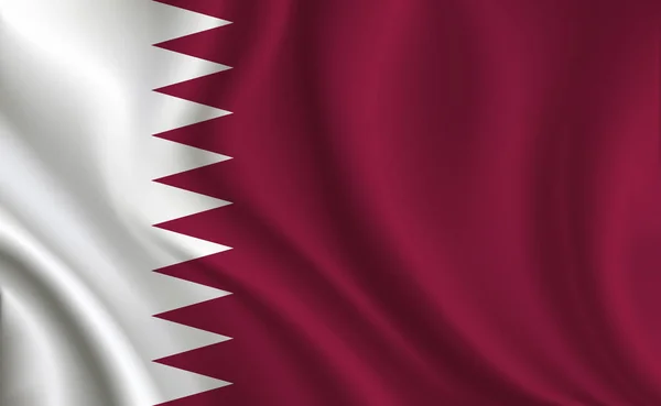 Bahrains Flagga Bakgrund Närbild — Stock vektor