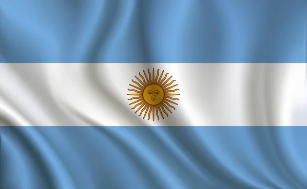 Argentína Zászló Háttérben Közelről — Stock Vector