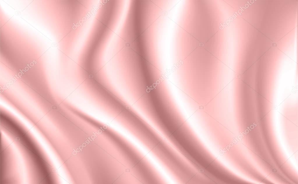 Smooth elegant pink silk or satin luxury cloth texture can use as wedding background. Luxurious Christmas background or New Year background design