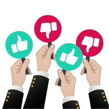 Beyaz arka plan üzerinde 3D başparmak mavi simgeler soyut illüstrasyon izole vektör. Tasarım öğeleri Web, Internet, App, Analytics, promosyon, pazarlama, Smm, Ceo, iş için