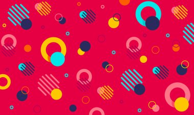 memphis desen vektör illüstrasyonu