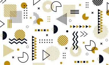 memphis desen vektör illüstrasyonu