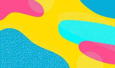 memphis desen vektör illüstrasyonu