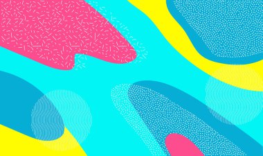 memphis desen vektör illüstrasyonu