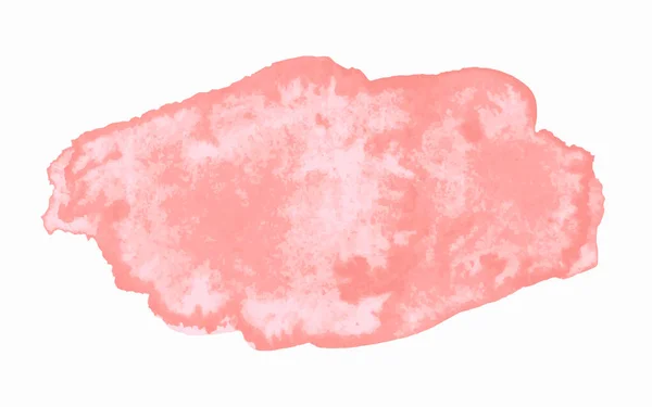 Абстрактная Розово Красная Фактурная Акварель Белой Бумаге — стоковый вектор