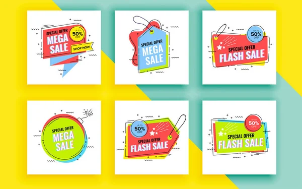 Sale Banner Vector Illustration — Stock Vector