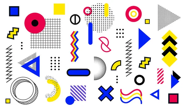 memphis desen vektör illüstrasyonu