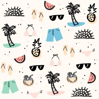  Dikişsiz desen, vektör çizim