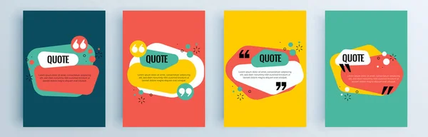 Vector Banner Quote Bubbles — Stock Vector