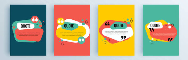 vector banner for quote bubbles.