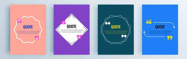 Vector Banner Quote Bubbles — 스톡 벡터