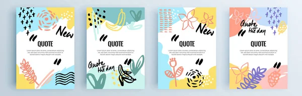 Vector Banner Quote Bubbles — 스톡 벡터