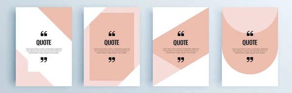 Vector Banner Quote Bubbles — 스톡 벡터