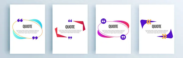 Vector Banner Quote Bubbles — Stock Vector