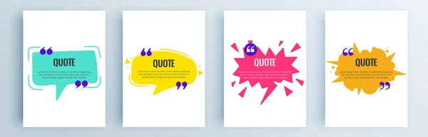 Banner Vektor Untuk Quote Bubbles - Stok Vektor