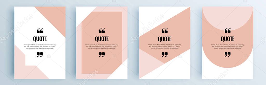 vector banner for quote bubbles.