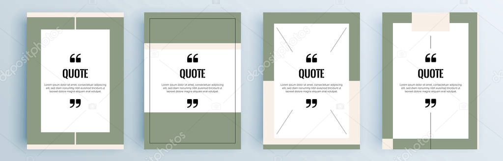 vector banner for quote bubbles.