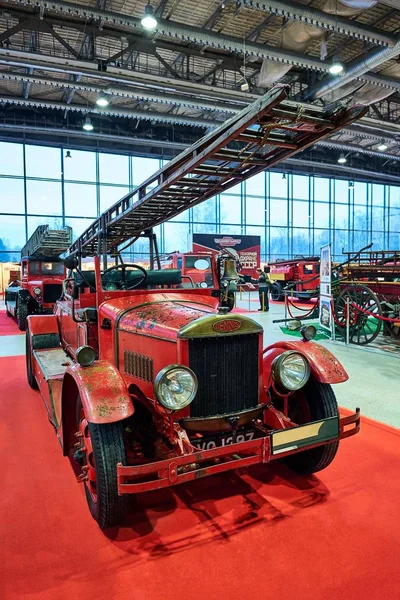 Moscú Mar 2018 Dennis 1929 Camión Bomberos Exposición Oldtimer Gallery — Foto de Stock