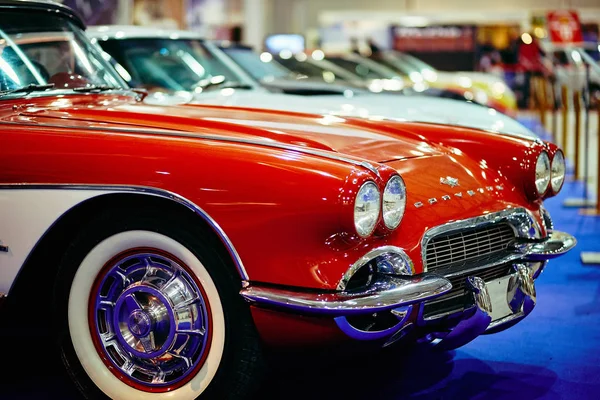 Moscow Mar 2018 Chevrolet Corvette 1961 Exhibition Oldtimer Gallery Sokolniki — Stock Photo, Image