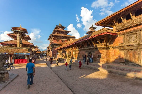 Tér durbar Patan, ősi város Kathmandu Valley — Stock Fotó